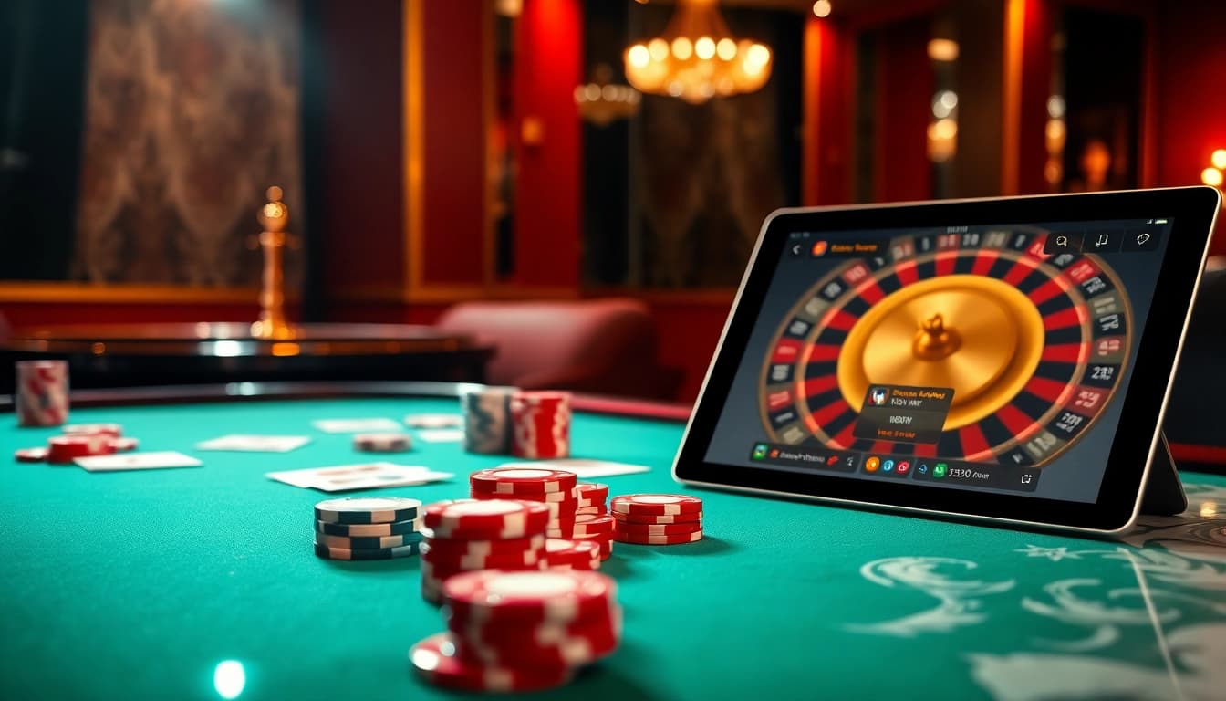 Participe da emoção da 001WIN em uma mesa de pôquer de luxo, destacando cartas e fichas.