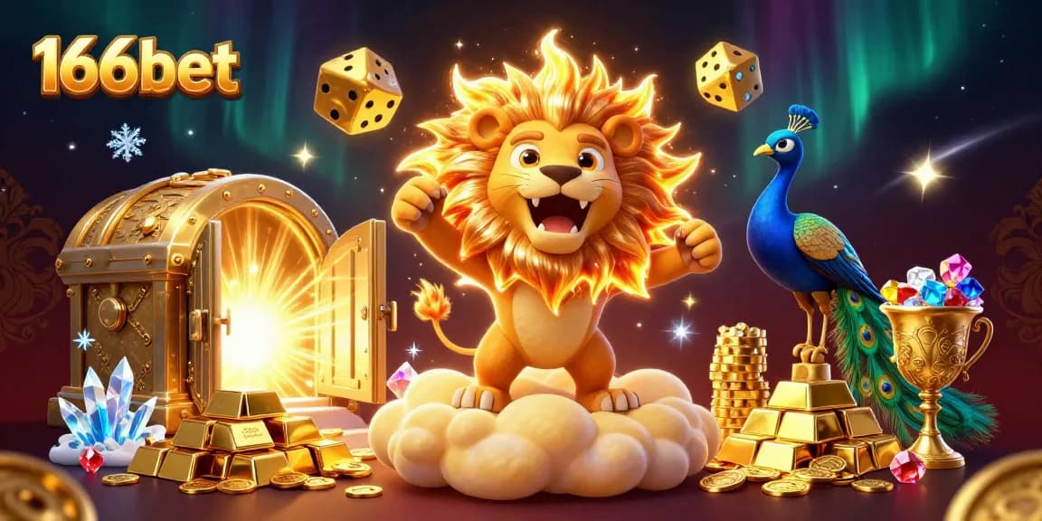 Experience the thrill of 166bet with vibrant casino elements and captivating characters.