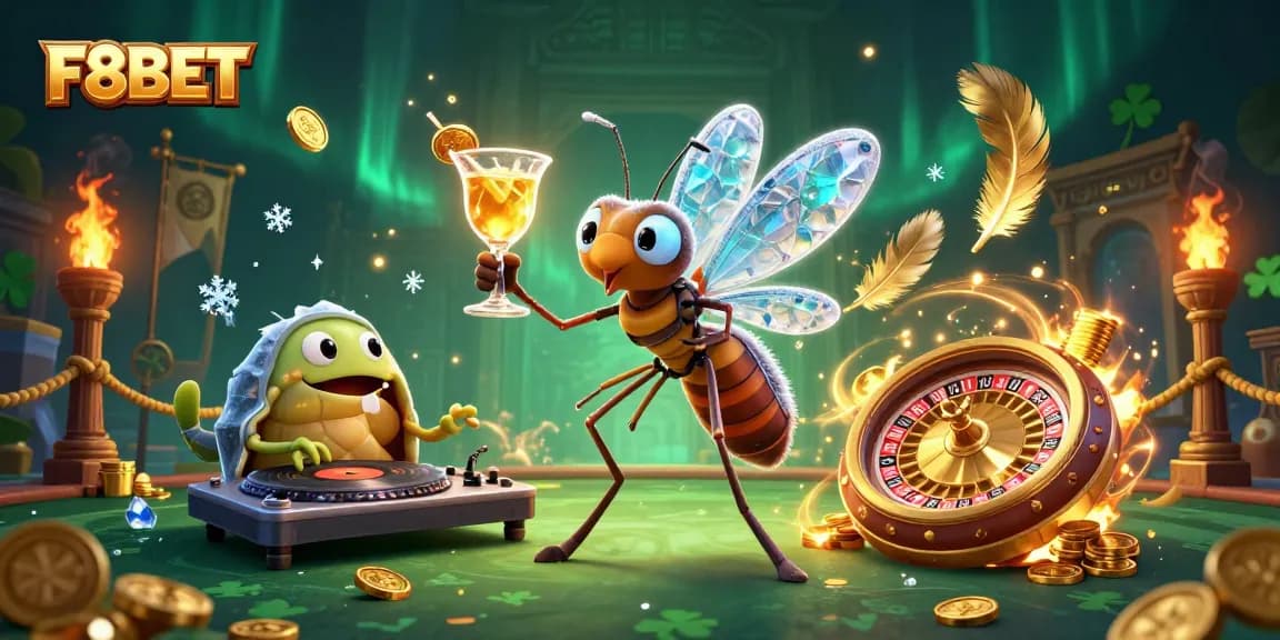 Experience exciting gameplay at F8BET with a dynamic casino scene, showcasing vibrant characters and rich game elements.
