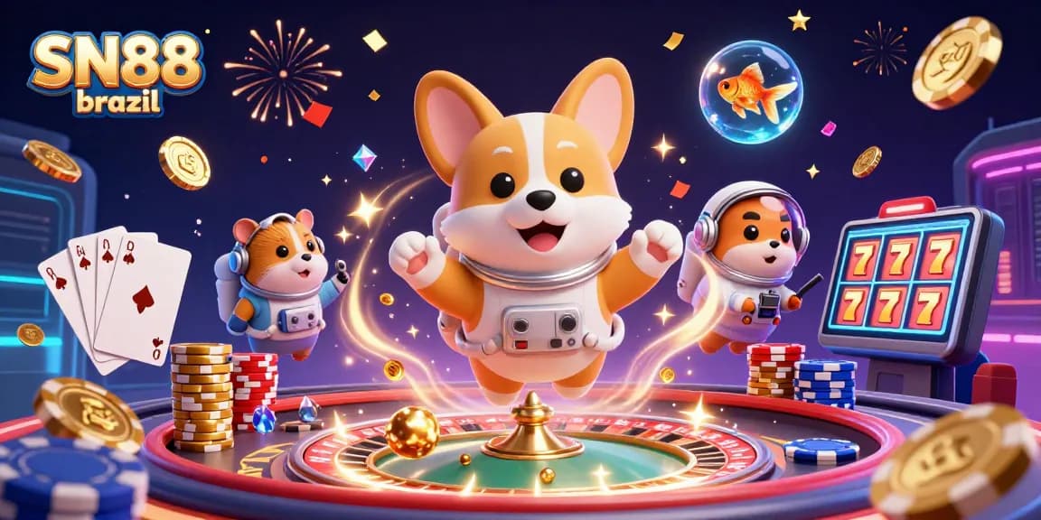 Join the excitement at SN88 brazil while exploring the animated casino space with vibrant characters.