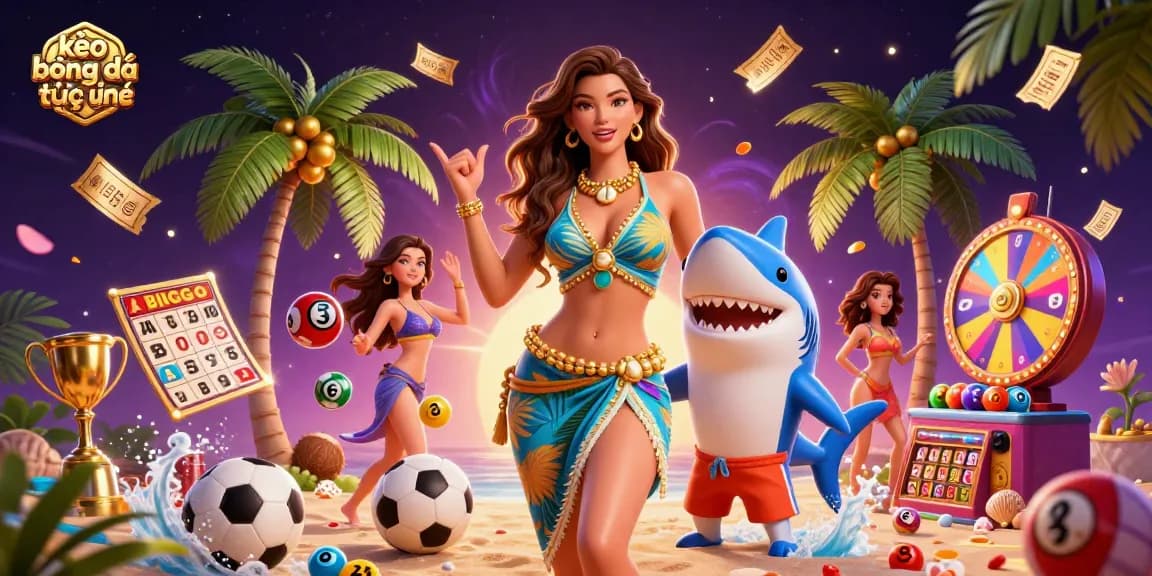 Engage with kèo bóng đá trực tuyến in a vibrant scene of thrilling betting action with dynamic sports elements.