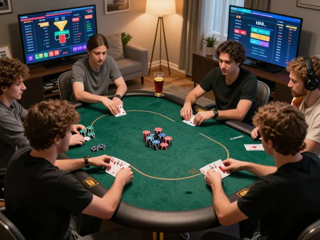 Players enjoying a poker game on fun79, showcasing strategies and competitive spirit.