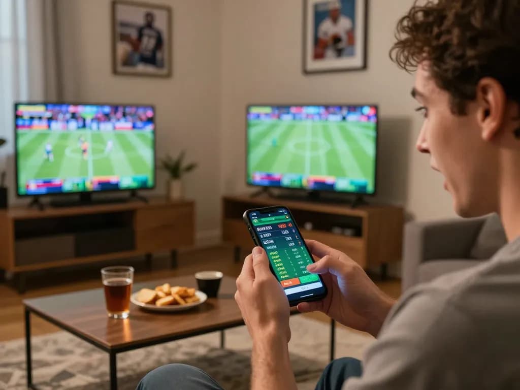 Participando de apostas esportivas em casa usando o app 166bet enquanto aproveita a emoção dos jogos ao vivo.