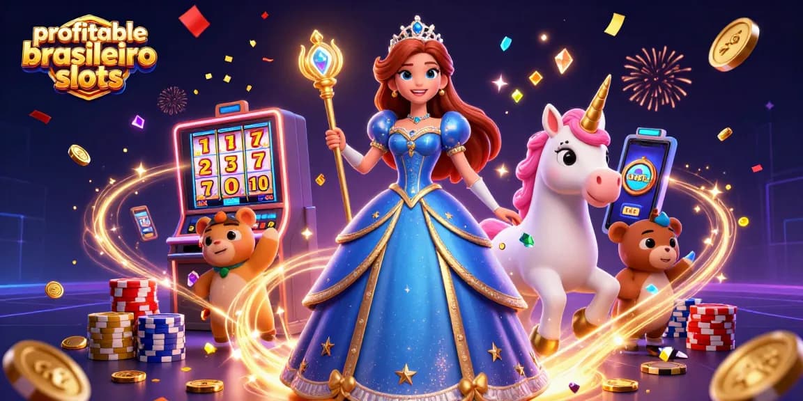 Experience winning with profitable brasileiro slots amidst vibrant 3D casino elements.