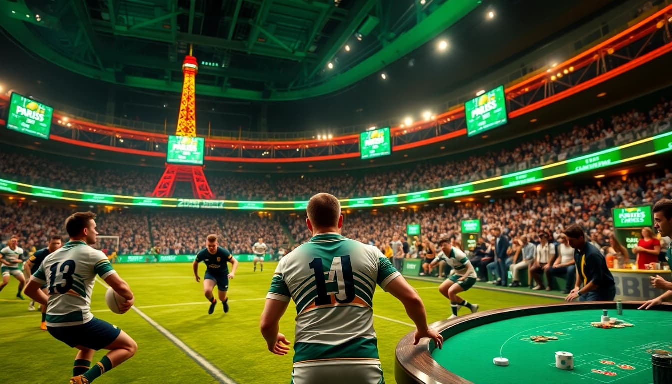 Challenging bets on match paris rugby in a thrilling casino environment.