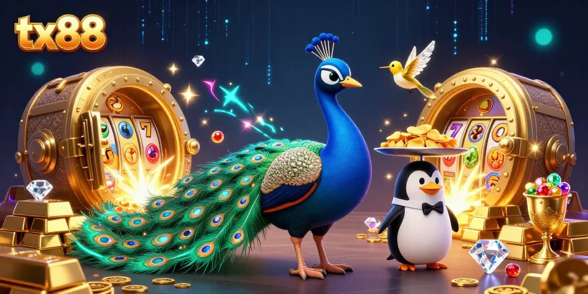 Experience the allure of tx88 with vibrant casino scenes and enchanting characters.