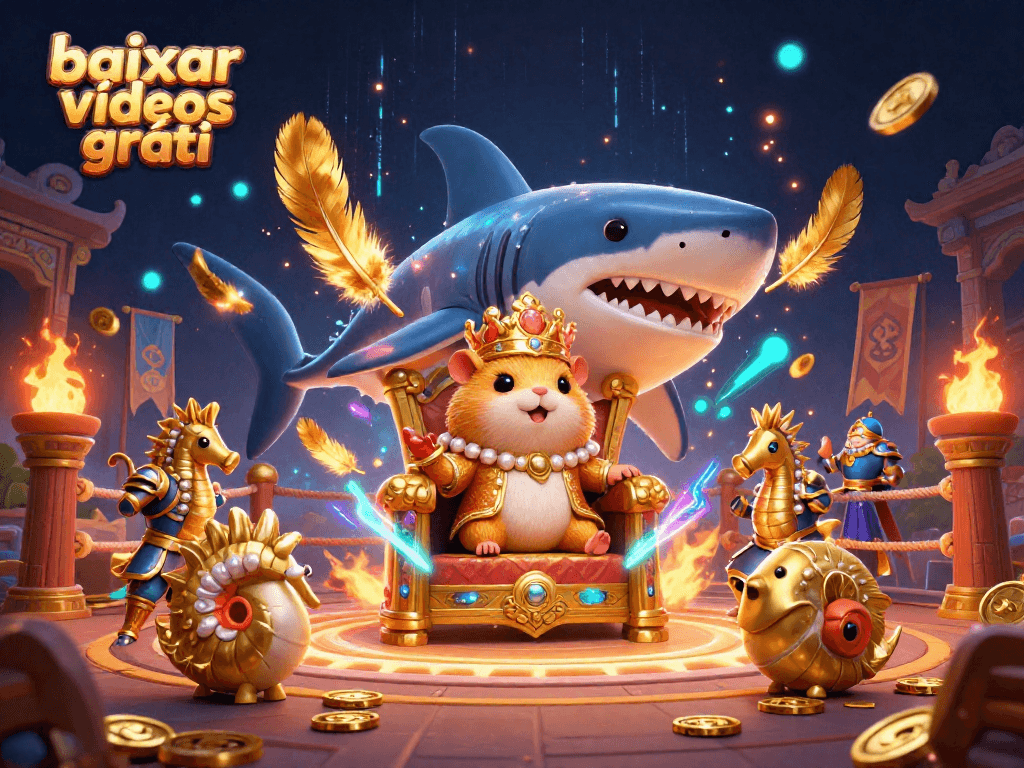 Experience thrilling gameplay downloading "baixar vídeos grátis" with a vibrant 3D casino scene.