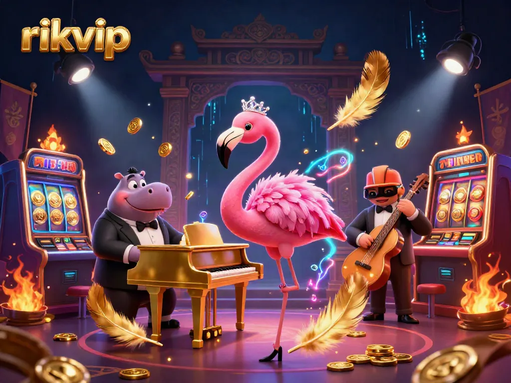 Experience thrilling gameplay at rikvip with vibrant casino scenes featuring energetic characters and dynamic elements.