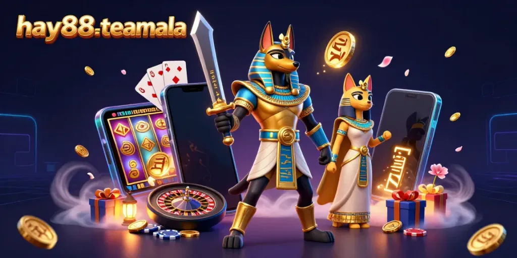 Experience excitement at hay88-teamala with vibrant casino-themed elements and dynamic action!