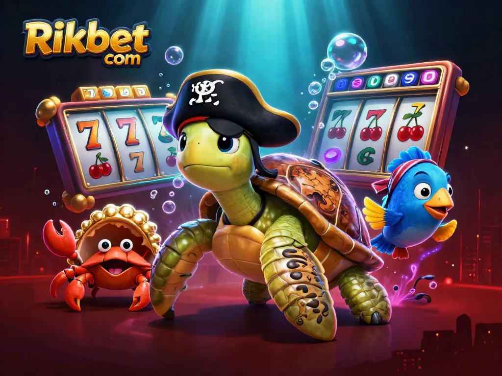 Engage in thrilling gameplay at Rikbet com with exciting slot reels and treasure-seeking characters.