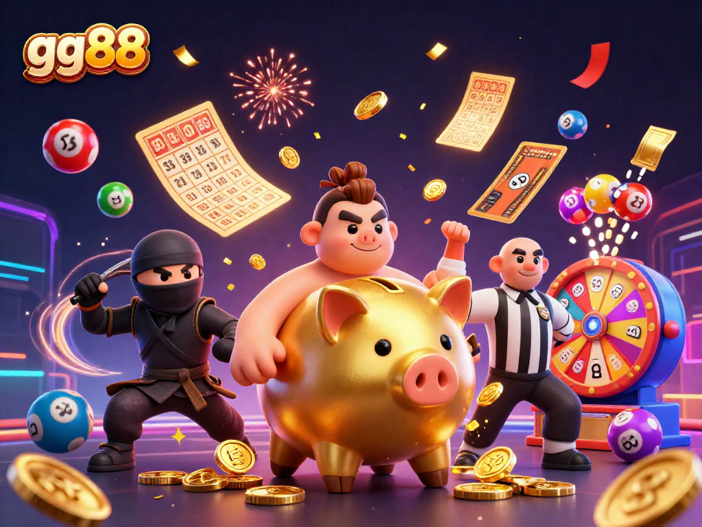 Bet on sports and win big with GG88 through exciting betting action and vibrant scenes.