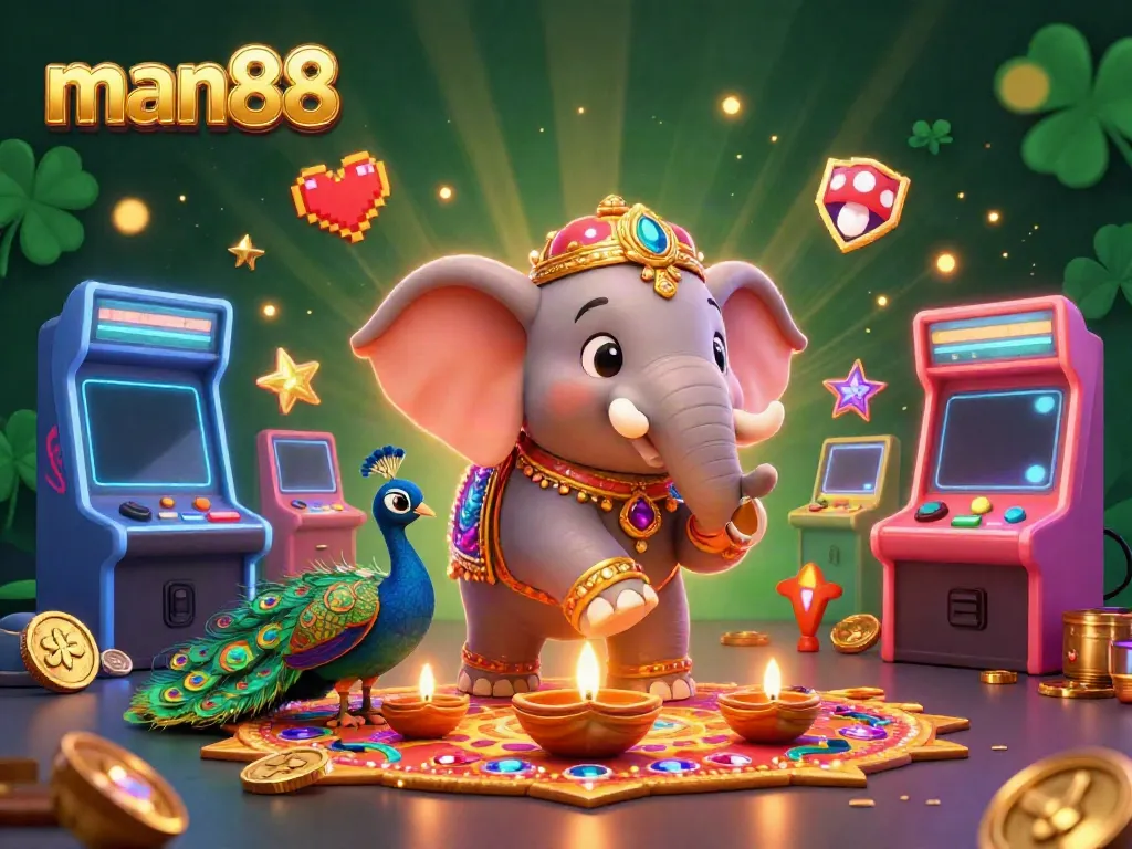 Experience thrilling moments at Man88 online casino with vibrant games and unique characters.