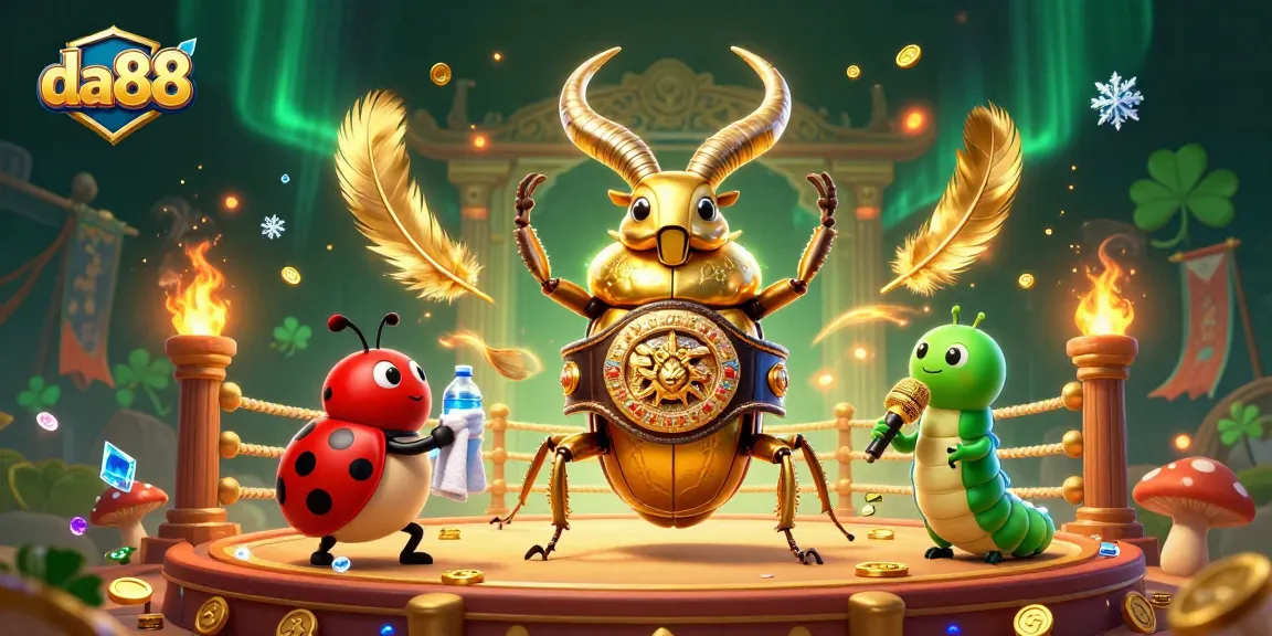 Experience thrilling action with da88 at a vibrant casino arena featuring colorful characters.