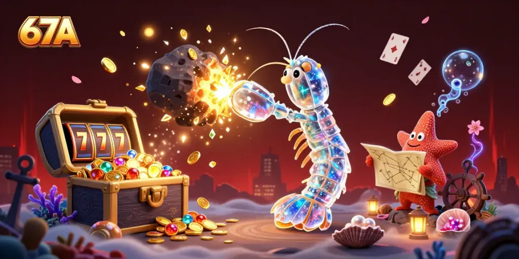 Spin the reels and unleash bonus gems in the vibrant 67A casino universe.