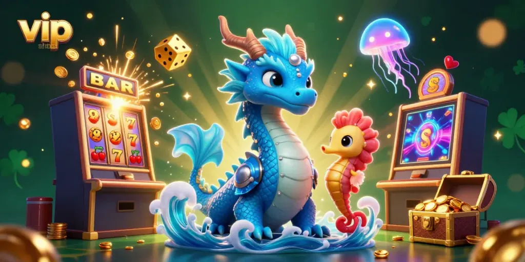 Experience thrilling gameplay in vip shbet with a dynamic scene of winning symbols and magical characters.